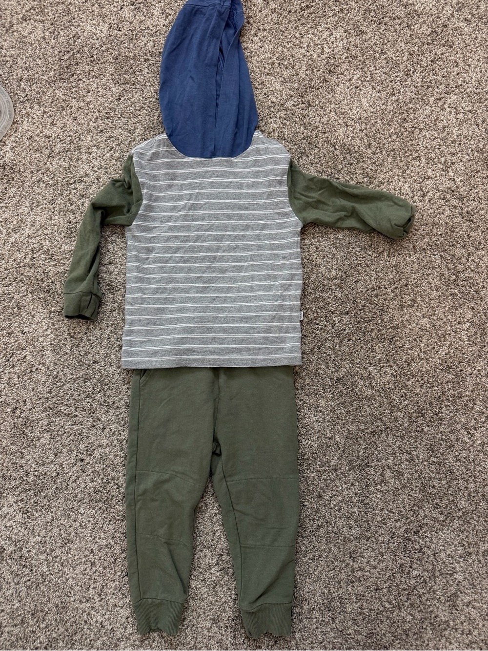 Little Sleepies Play Olive Green Ribbed Toddler Sweater 2T
